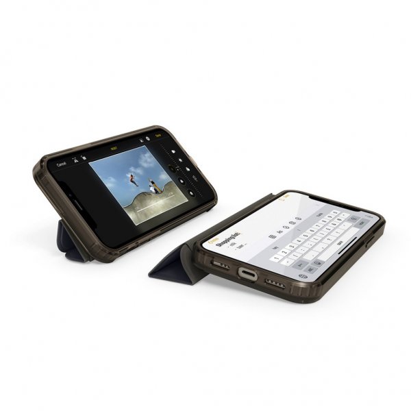 Pipetto iPhone 12 Pro Max Fodral Origami Folio Svart