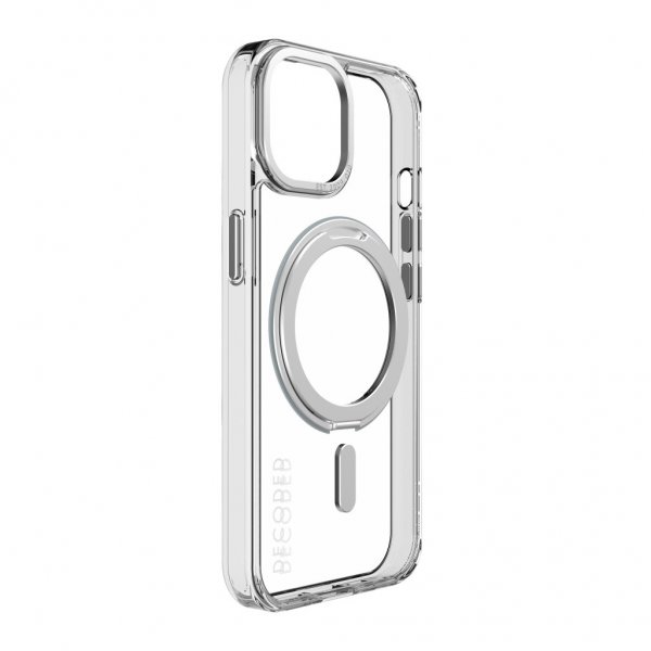 Decoded iPhone 15 Deksel Recycled Plastic Transparant Loop Stand Back Cover Klar