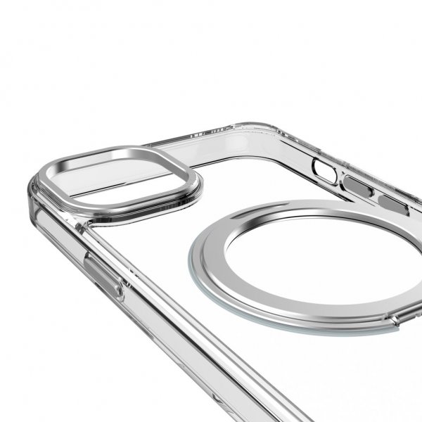 Decoded iPhone 15 Plus Deksel Recycled Plastic Transparant Loop Stand Back Cover Klar