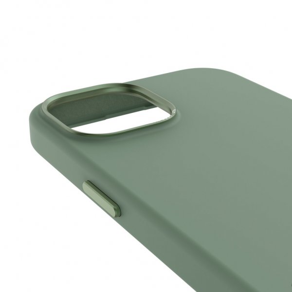 Decoded iPhone 15 Plus Deksel Silicone Backcover Sage Leaf Green