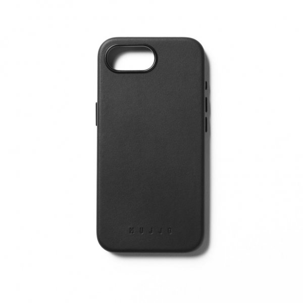 Mujjo iPhone 16e/17e Deksel Full Leather Case MagSafe Svart