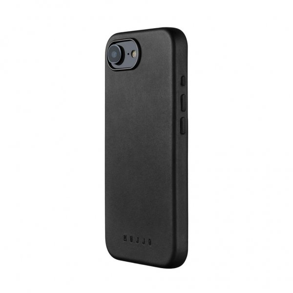 Mujjo iPhone 16e/17e Deksel Full Leather Case MagSafe Svart