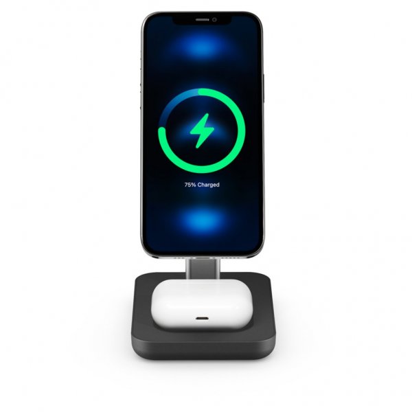 Journey MagSafe-kompatibelt 3-i-1 trådløs ladingstasjon Svart