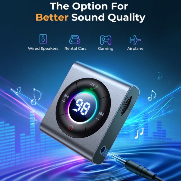 Joyroom JR-CB2 2-in-1 Wireless Transmitter/Receiver Bluetooth