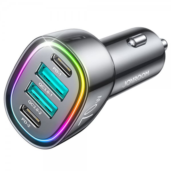 Joyroom Mobillader til bil JR-CL29 70W 4 Port Car Charger