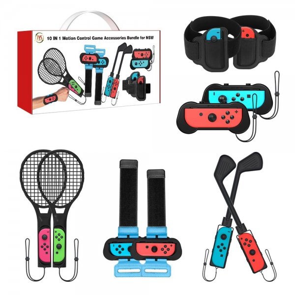 JYS NS215 10-i-1 Sportsutstyrssett til Nintendo Switch