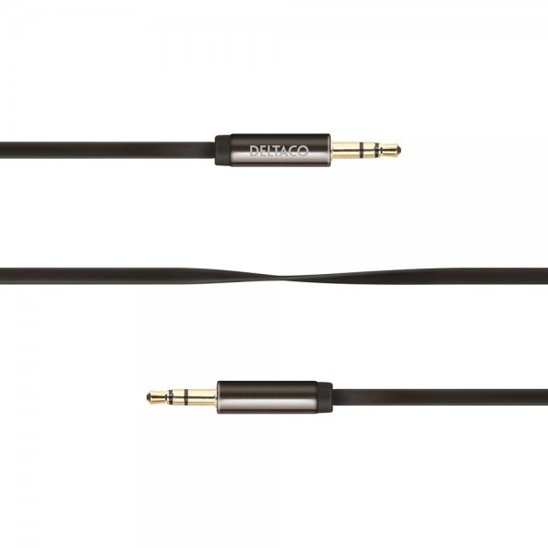 Deltaco Kabel 3.5mm Stereo Audio Cable 1m Svart