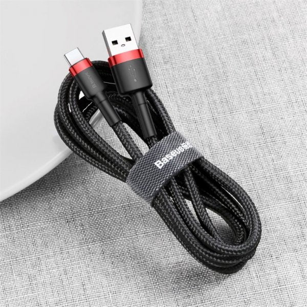 Baseus Kabel Cafule Cable USB-A/USB-C 3m Rød Svart