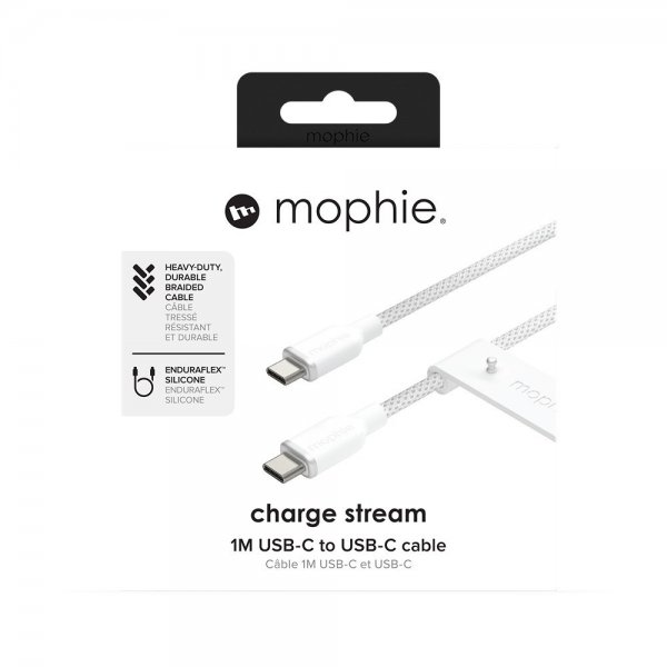 Mophie Kabel Chargestream USB-C to USB-C 1 m Hvit