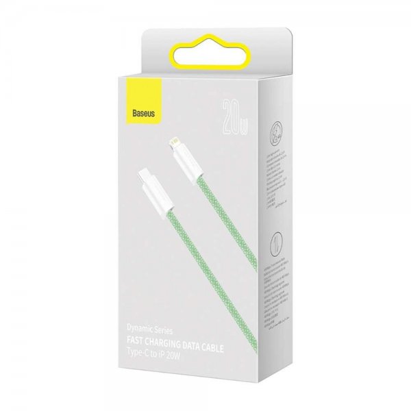 Baseus Kabel Dynamic Series USB-C till Lightning 1 m Grønn