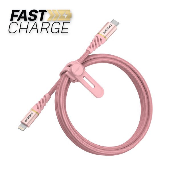 Otterbox Kabel Fast Charge Premium Lightning to USB-C Cable 1m Shimmer Rose