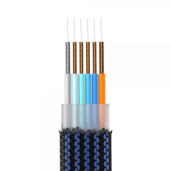 Rolling Square Kabel inCharge X Keyring 100W 6in1 Sapphire Blue