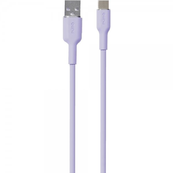 Puro Kabel Soft Charge & Sync Cable USB-A/USB-C 1.5m Lavendel