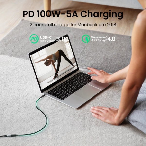 Ugreen Kabel USB-C Extension Cable 100W 4K 1m