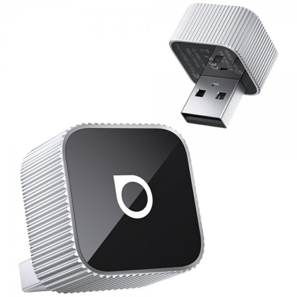 Ottocast Mini Cube Trådløs CarPlay/Android Auto Adapter Silver