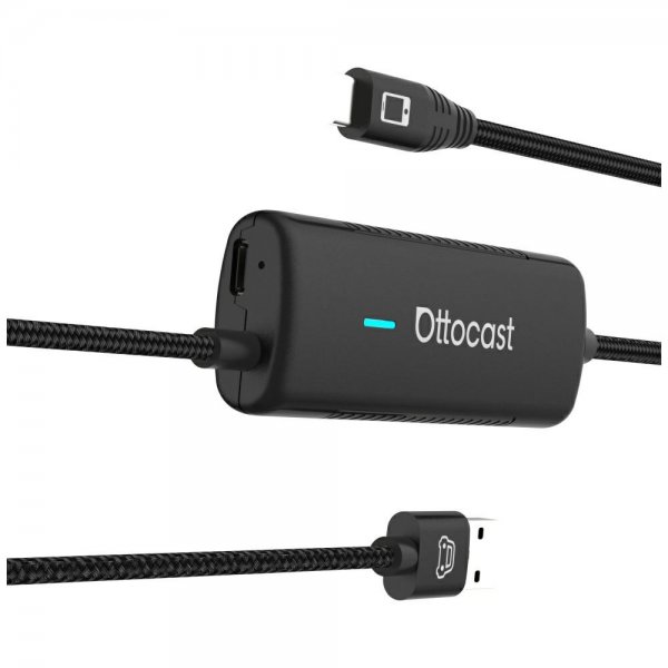 Ottocast Mirror Touch Trådløs CarPlay/Android Auto Adapter med Skjermspeiling
