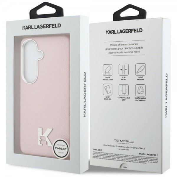 Karl Lagerfeld Samsung Galaxy S26 Deksel K Logo MagSafe Rosa