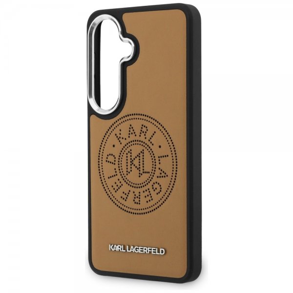 Karl Lagerfeld Samsung Galaxy S26 Plus Deksel Perforated Logo MagSafe Brun