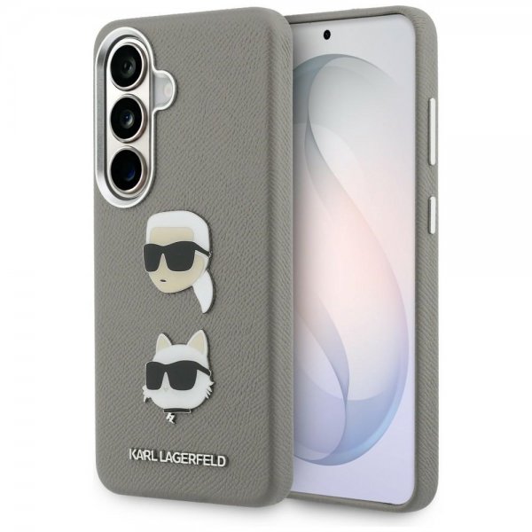 Karl Lagerfeld Samsung Galaxy S26 Deksel Saffiano Karl & Choupette Sølv