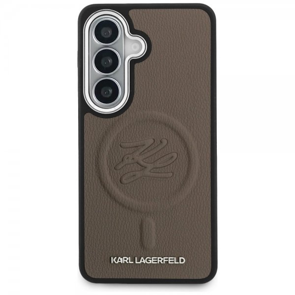 Karl Lagerfeld Samsung Galaxy S26 Deksel Embossed MagSafe Brun
