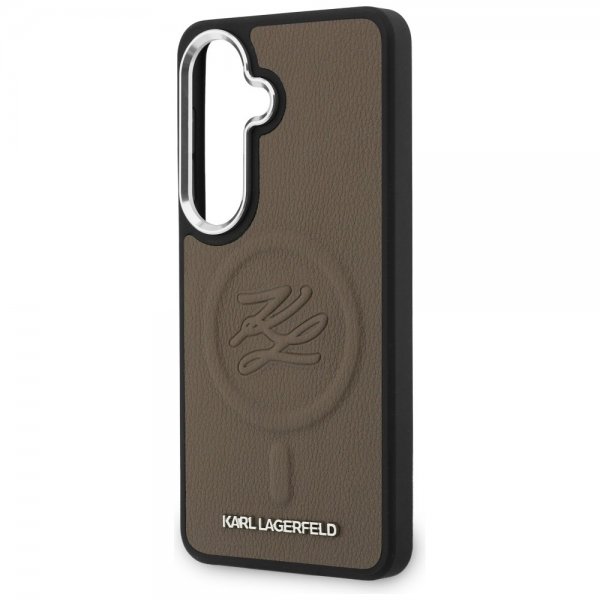 Karl Lagerfeld Samsung Galaxy S26 Deksel Embossed MagSafe Brun