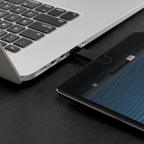 Bluelounge Kii Lightning Lader Nøkkelring Svart