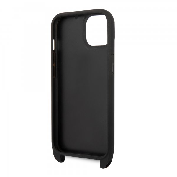 Karl Lagerfeld iPhone 14 Deksel Crossbody Strap Svart