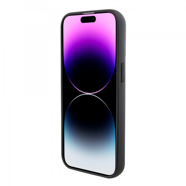 Karl Lagerfeld iPhone 15 Deksel Fixed Glitter Svart