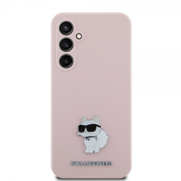 Karl Lagerfeld Samsung Galaxy S23 FE Deksel Liquid Silicone Choupette Rosa