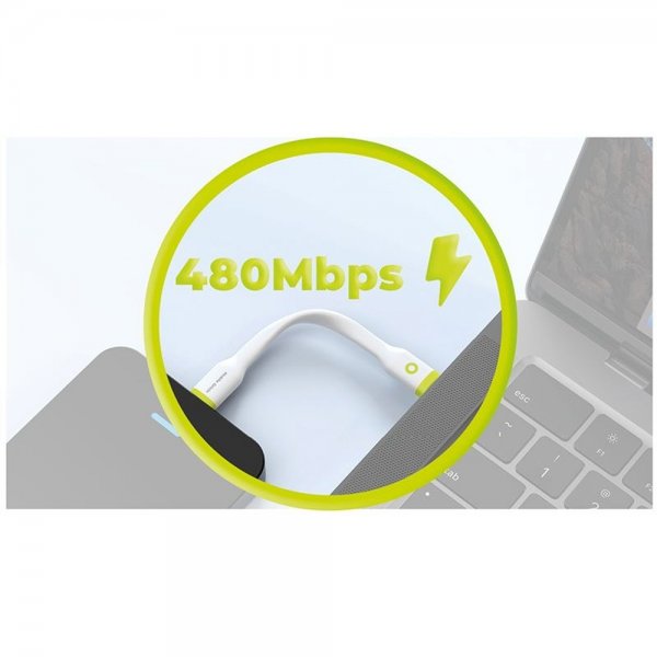 Mobile Origin Kompakt USB-C Kabel 10 cm Hvit