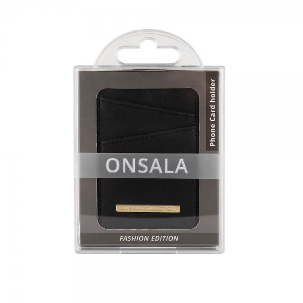 Onsala KortHolder Black Saffiano
