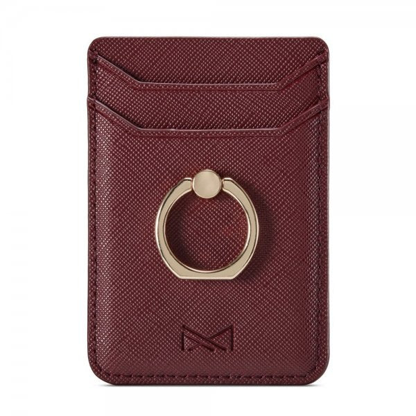 Muxma Kortholder MX112 Saffianotextur Vinrød