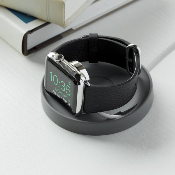 Bluelounge Kosta Ladeplate Apple Watch Lys Grå