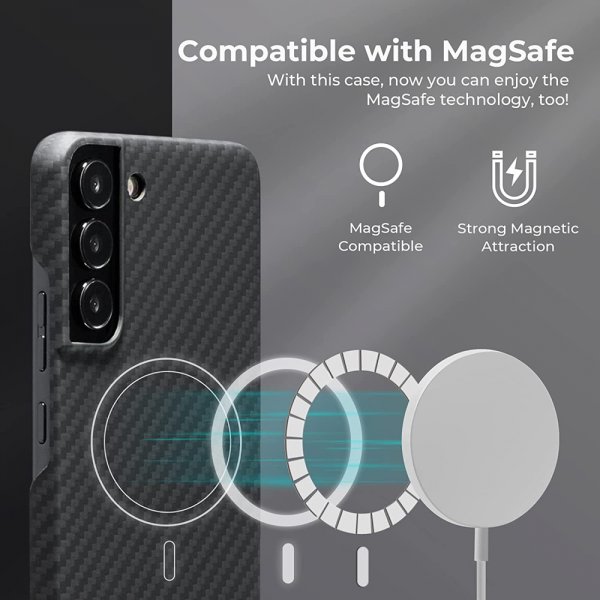 Pitaka Samsung Galaxy S22 Plus Deksel MagEZ Case 2 Black/Grey Twill
