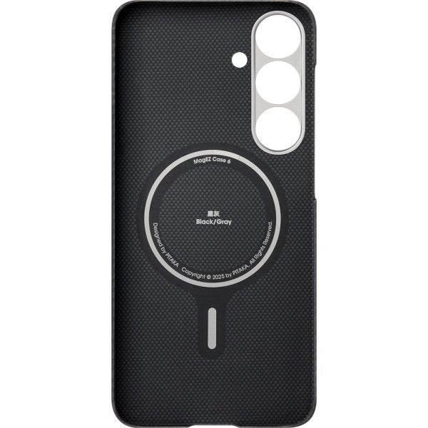 Pitaka Samsung Galaxy S25 Deksel Ultra-Slim Case MagSafe Black/Grey Twill