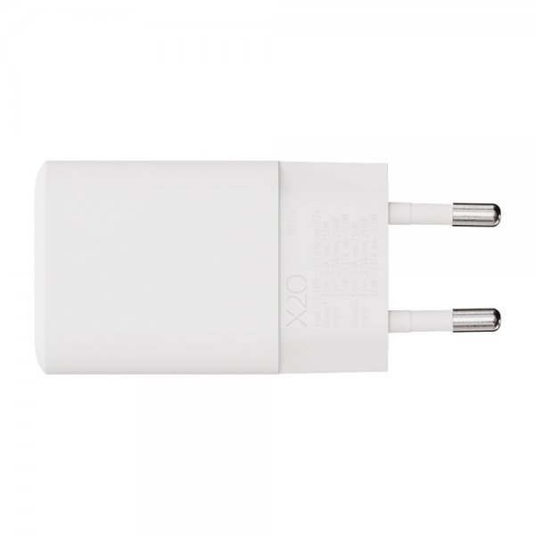 X2O Lader 20W Double USB-C/USB-A GaN Hvit