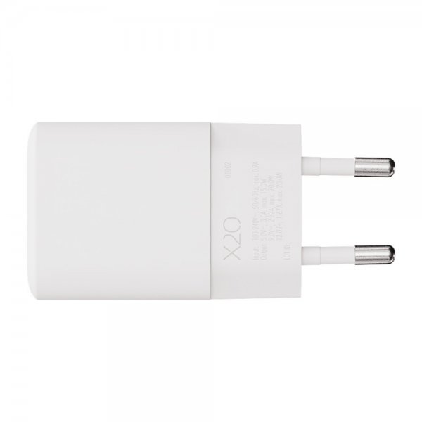 X2O Lader 20W USB-C GaN Hvit