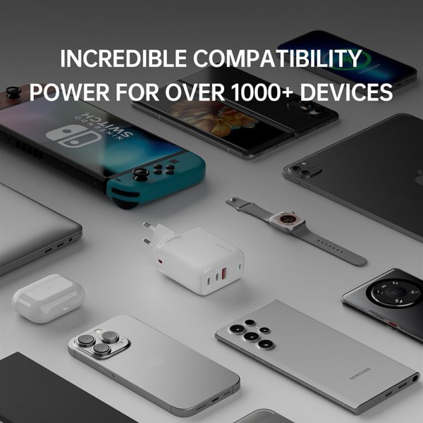 4smarts Lader GaN Flex 65W 2 USB-C+1 USB-A