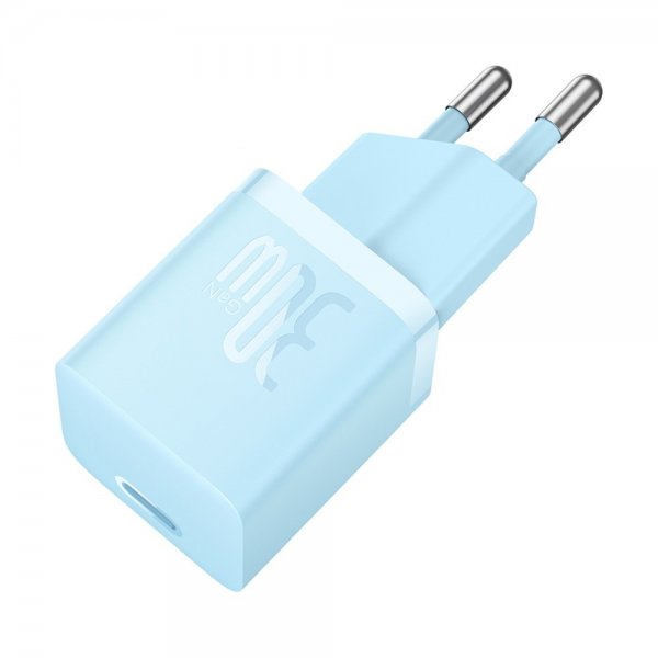 Baseus Lader GaN5 Fast Charger Mini 30W Blå