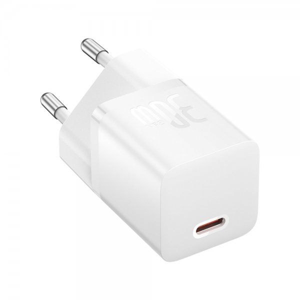 Baseus Lader GaN5 Fast Charger Mini 30W Hvit