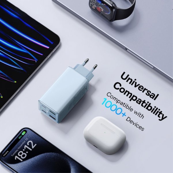 Baseus Lader GaN6 Pro Fast Charger 100W Galaxy Blue