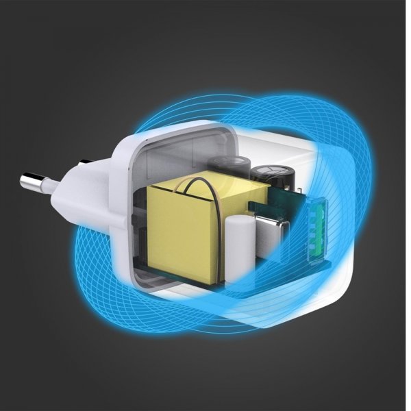 Celly Lader USB-A/USB-C 20W Hvit