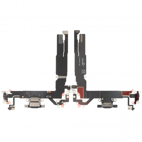 Ladekontakt med Flexkabel for iPhone 17 - Svart