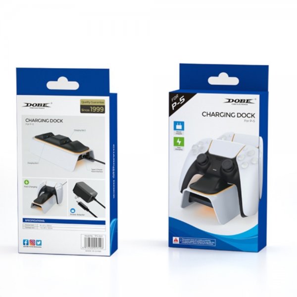 Dobe Ladestasjon for to PlayStation 5 kontrollere