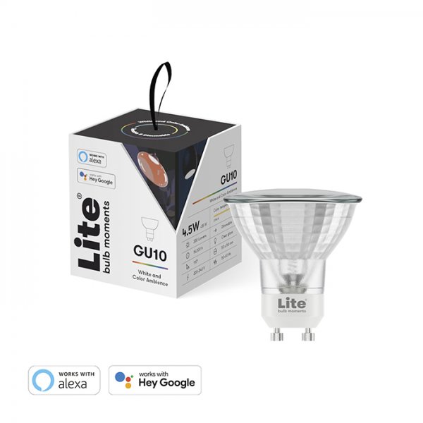Lite bulb moments White & Color Ambience (RGB) GU10 LED-Lampe