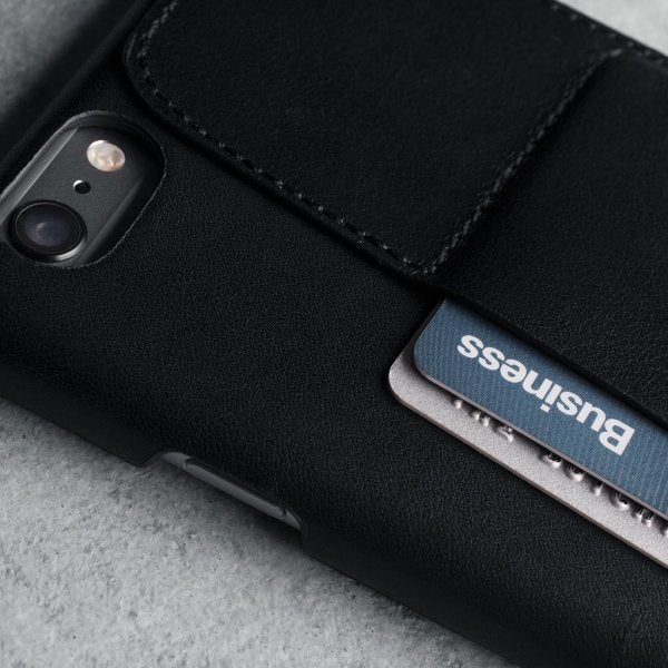Mujjo iPhone 6/6S Plus Deksel Full Leather Wallet Case Grå