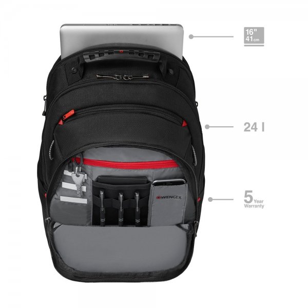 Wenger Legacy 16" Dataryggsekk Grå/Svart