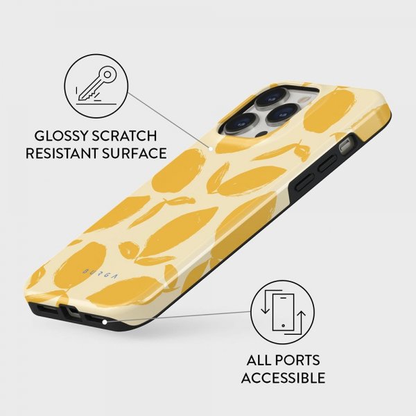 Burga iPhone 13 Pro Deksel Tough MagSafe Lemon Tart