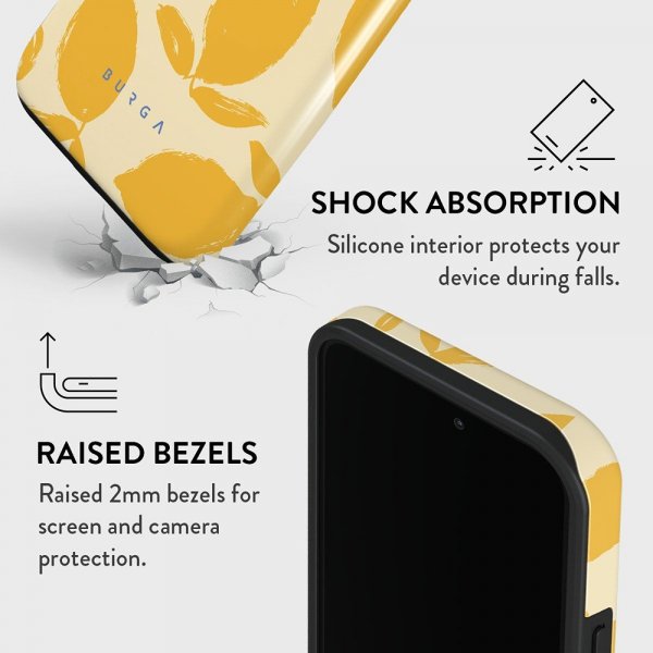 Burga iPhone 14 Pro Deksel Tough MagSafe Lemon Tart