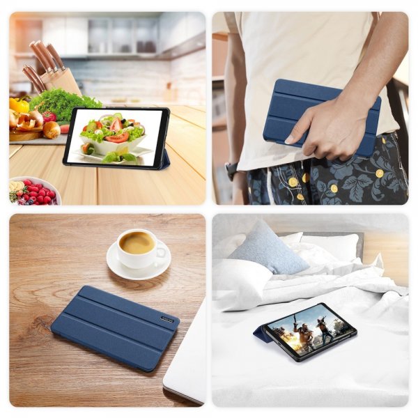 Dux Ducis Lenovo Tab M8 (4th gen) TB300 Etui Domo Series Blå